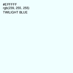 #EFFFFF - Twilight Blue Color Image